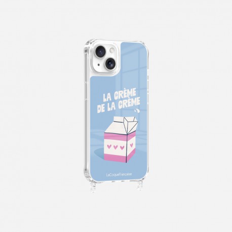 Coque iPhone 13 avec anneau glossy transparente La creme de la creme Design La Coque Francaise.