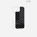 Plaque magnetique iPhone 14 Plus Pois blanc La Coque Francaise.