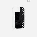 Plaque magnetique iPhone 13
 Pois blanc La Coque Francaise.