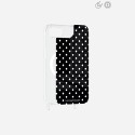 Plaque magnetique iPhone 16 E Pois blanc La Coque Francaise.
