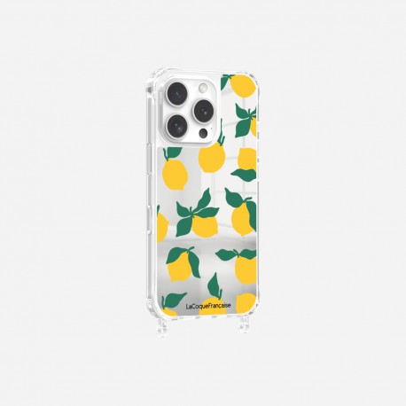 Coque iPhone 16 Pro avec anneau miroir miroir Limonade Design La Coque Francaise.