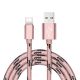 Câble USB Type-C nylon Rose gold 2m pour pour Smartphone Type-C