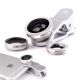 Objectif 3 en 1 fisheye Tablette et smartphones - Argent