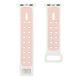 Bracelet perforé en silicone pour Apple Watch 38mm - Blanc et rose