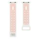 Bracelet perforé en silicone pour Apple Watch 38mm - Blanc et rose