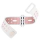 Bracelet perforé en silicone pour Apple Watch 38mm - Blanc et rose