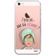 Coque souple transparent J'Ai La Flemme iPhone 5/5S/SE
