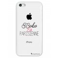 Coque iPhone 5C rigide transparente Bobo et Parisienne Dessin La Coque Francaise