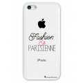 Coque iPhone 5C rigide transparente Fashion Paris Dessin La Coque Francaise