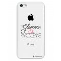 Coque iPhone 5C rigide transparente Glamour et Parisienne Dessin La Coque Francaise
