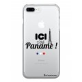 Coque iPhone 7 Plus/ 8 Plus rigide transparente Ici c'est Paname Dessin La Coque Francaise