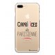 Coque rigide transparent Caprices de Parisienne iPhone 7 Plus / 8 Plus
