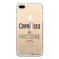 Coque iPhone 7 Plus/ 8 Plus rigide transparente Caprices de Parisienne Dessin La Coque Francaise