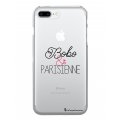 Coque iPhone 7 Plus/ 8 Plus rigide transparente Bobo et Parisienne Dessin La Coque Francaise