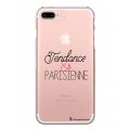 Coque iPhone 7 Plus/ 8 Plus rigide transparente Tendance et Parisienne Dessin La Coque Francaise