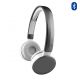 Casque audio-stéréo bluetooth argent