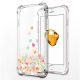 Coque souple avec angles renforcés transparent Cœurs Pastels iPhone 7/8