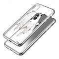 Coque iPhone X/ Xs bumper argent Rêves de princesse Ecriture Tendance et Design Evetane