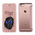 Etui iPhone 6/7 souple rose gold Brune et coquette Ecriture Tendance et Design La Coque Francaise