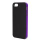 Coque Xqisit iPlate Frame iP5 noir av lila rose