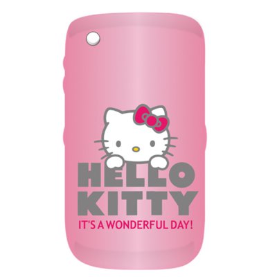 Coque rigide Hello Kitty Pastel rose et grise pour BlackBerry Curve 8520