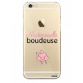 Coque iPhone 6 Plus / 6S Plus silicone transparente Mademoiselle boudeuse ultra resistant Protection housse Motif Ecriture Tendance Evetane