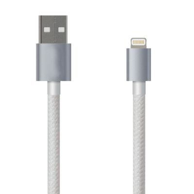 Câble USB Lightning ultra-résistant nylon - Blanc