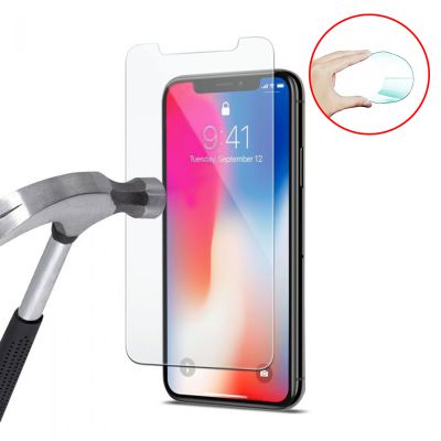 Vitre protectrice avant flexible en verre trempé pour iPhone X