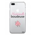 Coque iPhone 7 Plus / 8 Plus silicone transparente Mademoiselle boudeuse ultra resistant Protection housse Motif Ecriture Tendance Evetane