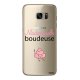 Coque souple transparent Mademoiselle boudeuse Samsung Galaxy S7 Edge