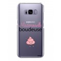 Coque Samsung Galaxy S8 Plus silicone transparente Mademoiselle boudeuse ultra resistant Protection housse Motif Ecriture Tendance Evetane