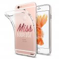 Coque iPhone 6/6S silicone transparente Miss Boudeuse ultra resistant Protection housse Motif Ecriture Tendance Evetane
