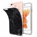 Coque iPhone 6 Plus / 6S Plus silicone transparente Marbre noir ultra resistant Protection housse Motif Ecriture Tendance Evetane