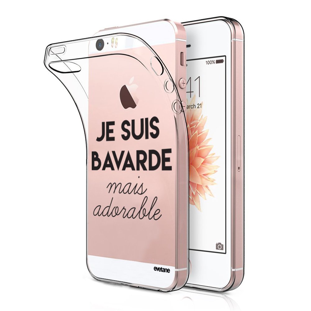 LaCoqueFrançaise Coque iPhone 5/5S/SE silicone transparente Motif Mandala  Or ultra resistant