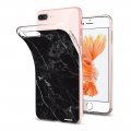 Coque iPhone 7 Plus / 8 Plus silicone transparente Marbre noir ultra resistant Protection housse Motif Ecriture Tendance Evetane