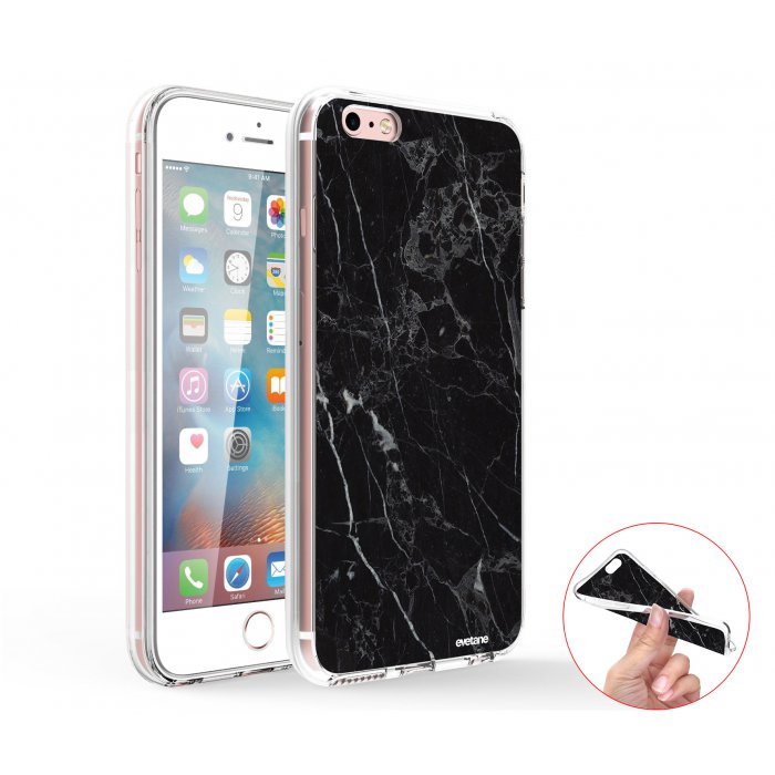 iphone 6 coque silicone noir