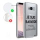 Coque intégrale 360 souple transparent Bavarde Mais Adorable Samsung Galaxy S8 Plus