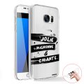 Coque Samsung Galaxy S7 Edge 360 intégrale transparente Jolie Mignonne et chiante Tendance Evetane.