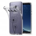 Coque Samsung Galaxy S8 silicone transparente Pissenlit ultra resistant Protection housse Motif Ecriture Tendance Evetane
