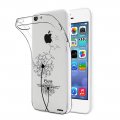 Coque iPhone 5C silicone transparente Pissenlit ultra resistant Protection housse Motif Ecriture Tendance Evetane