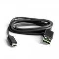 Câble Micro USB Noir pour Samsung Galaxy S2 / S3 / S4 / Note / Note 2