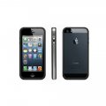 Bumper noir bouton acier pour iPhone 5 / 5S