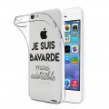 Coque iPhone 5C silicone transparente Bavarde Mais Adorable ultra resistant Protection housse Motif Ecriture Tendance Evetane
