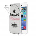 Coque iPhone 5C silicone transparente Raleuse mais princesse ultra resistant Protection housse Motif Ecriture Tendance Evetane