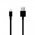 Câble USB / lightning noir compatible avec iPhone 5 / 5C / 5S / iPad Mini