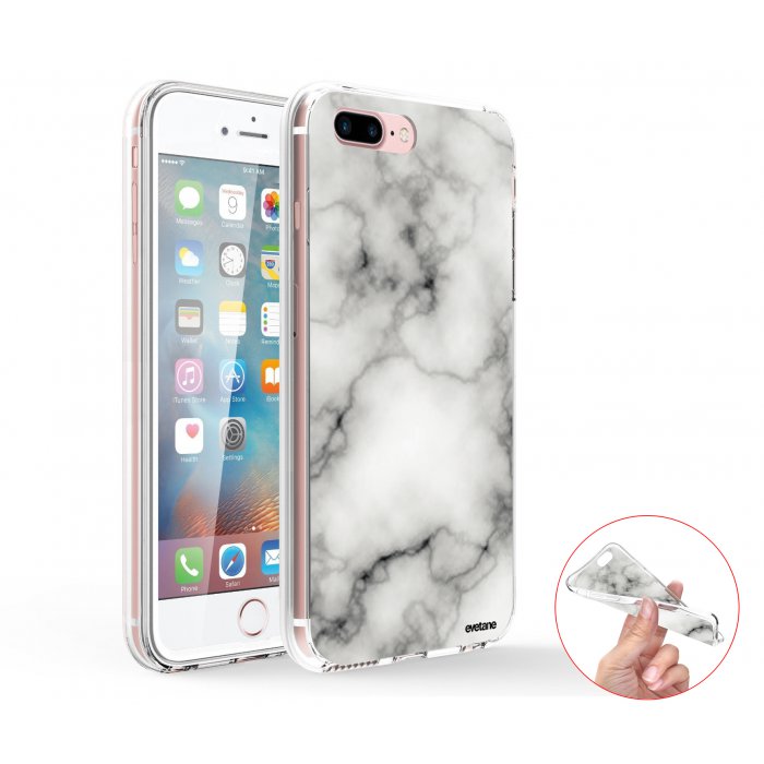 coque iphone 7 transparent marbre