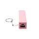 Mini batterie rose porte-clé Power Bank 2600 MA