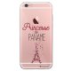 Coque Souple souple transparent Princesse de Paname iPhone 6/6S