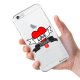 Coque Souple souple transparent Love Paname iPhone 6/6S