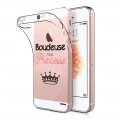 Coque iPhone 5/5S/SE silicone transparente Boudeuse mais princesse ultra resistant Protection housse Motif Ecriture Tendance Evetane